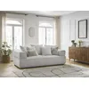 Image de Canapé droit fixe 3 places WHESLEY gris clair BOBOCHIC