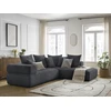 Image de Canapé d'angle L fixe WHESLEY gris foncé angle droit BOBOCHIC 4 places