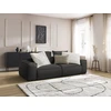 Image de Canapé droit fixe 3 places ultra moelleux BOHEME cuir végan noir BOBOCHIC