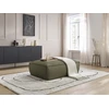 Image de Pouf BOHEME cuir végan vert BOBOCHIC