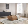 Image de Pouf BOHEME cuir végan marron clair BOBOCHIC
