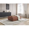 Image de Pouf BOHEME cuir végan marron foncé BOBOCHIC