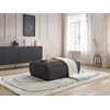 Image de Pouf BOHEME cuir végan noir BOBOCHIC