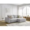 Image de Canapé d'angle fixe compact ADEN gris clair angle droit BOBOCHIC 3 places