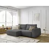 Image de Canapé d'angle fixe compact ADEN gris foncé angle gauche BOBOCHIC 3 places