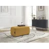 Image de Pouf ATILLA tissu chiné jaune BOBOCHIC