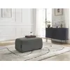 Image de Pouf ATILLA tissu chiné gris foncé BOBOCHIC