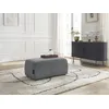 Image de Pouf ATILLA tissu texturé gris foncé BOBOCHIC