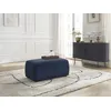 Image de Pouf ATILLA tissu texturé bleu foncé BOBOCHIC