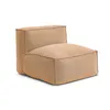 Image de Chauffeuse 1 place sans accoudoir avec bâche de protection pour canapé de jardin modulable BIARRITZ orange BOBOCHIC