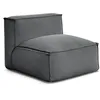 Image de Chauffeuse 1 place sans accoudoir avec bâche de protection pour canapé de jardin modulable BIARRITZ noir BOBOCHIC