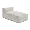 Image de Méridienne sans accoudoir avec bâche de protection pour canapé de jardin modulable BIARRITZ beige BOBOCHIC