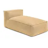 Image de Méridienne sans accoudoir avec bâche de protection pour canapé de jardin modulable BIARRITZ orange BOBOCHIC