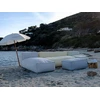 Image de Méridienne sans accoudoir avec bâche de protection pour canapé de jardin modulable BIARRITZ noir BOBOCHIC