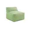 Image de Chauffeuse 1 place sans accoudoir pour canapé de jardin modulable RIVIERA tissu chiné vert BOBOCHIC