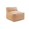 Image de Chauffeuse 1 place sans accoudoir pour canapé de jardin modulable RIVIERA tissu chiné orange BOBOCHIC