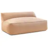 Image de Chauffeuse 2 places sans accoudoir pour canapé de jardin modulable RIVIERA tissu chiné orange BOBOCHIC