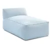 Image de Méridienne sans accoudoir pour canapé de jardin modulable RIVIERA tissu chiné bleu clair BOBOCHIC