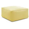 Image de Pouf pour canapé de jardin modulable RIVIERA tissu chiné jaune BOBOCHIC