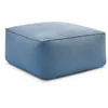 Image de Pouf pour canapé de jardin modulable RIVIERA tissu chiné bleu foncé BOBOCHIC