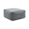 Image de Pouf pour canapé de jardin modulable RIVIERA tissu chiné noir BOBOCHIC