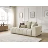 Image de Canapé droit fixe MONT-BLANC velours beige accoudoir droit BOBOCHIC 4 places