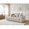 Image de Canapé droit fixe MONT-BLANC tissu chiné beige accoudoir droit BOBOCHIC 4 places