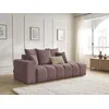 Image de Canapé droit fixe MONT-BLANC tissu chiné rose accoudoir gauche BOBOCHIC 4 places