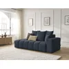 Image de Canapé droit fixe MONT-BLANC tissu chiné bleu foncé accoudoir droit BOBOCHIC 4 places