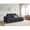 Image de Canapé droit fixe MONT-BLANC tissu chiné bleu foncé accoudoir gauche BOBOCHIC 4 places