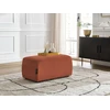 Image de Pouf ATILLA velours côtelé orange BOBOCHIC