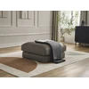 Image de Pouf LEONARD cuir de vache marron BOBOCHIC