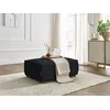 Image de Pouf CHELSEA gros côtelé doux noir BOBOCHIC
