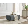 Image de Pouf CHELSEA gros côtelé doux gris foncé BOBOCHIC
