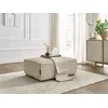 Image de Pouf CHELSEA gros côtelé doux taupe BOBOCHIC