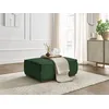 Image de Pouf CHELSEA gros côtelé doux vert BOBOCHIC