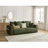 Image de Canapé droit convertible SIDONIE tissu chiné vert BOBOCHIC 3 places