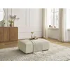 Image de Pouf SIDONIE velours côtelé beige BOBOCHIC