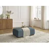 Image de Pouf SIDONIE velours côtelé bleu foncé BOBOCHIC