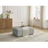 Image de Pouf SIDONIE velours côtelé gris clair BOBOCHIC