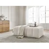 Image de Pouf pour canapé modulable ANNECY tissu bouclette blanc BOBOCHIC
