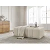 Image de Pouf pour canapé modulable ANNECY tissu bouclette beige BOBOCHIC