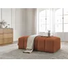Image de Pouf pour canapé modulable ANNECY tissu bouclette orange BOBOCHIC