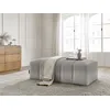Image de Pouf pour canapé modulable ANNECY tissu bouclette gris clair BOBOCHIC