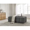 Image de Pouf pour canapé modulable ANNECY tissu bouclette gris foncé BOBOCHIC