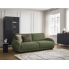Image de Canapé droit convertible coffre MONICA vert BOBOCHIC 3 places