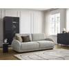 Image de Canapé droit convertible coffre MONICA gris clair BOBOCHIC 3 places