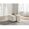 Image de Pouf TALIA tissu bouclette blanc BOBOCHIC