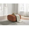 Image de Pouf TALIA tissu bouclette orange BOBOCHIC
