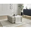 Image de Pouf SIERRA tissu texturé taupe BOBOCHIC